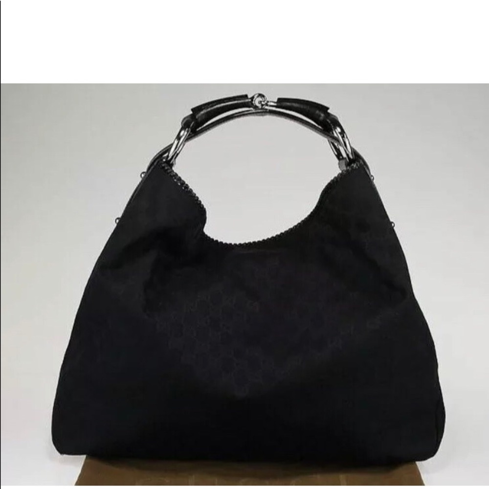 *SOLD*Gucci GG Monogram Canvas Large Horsebit Hobo